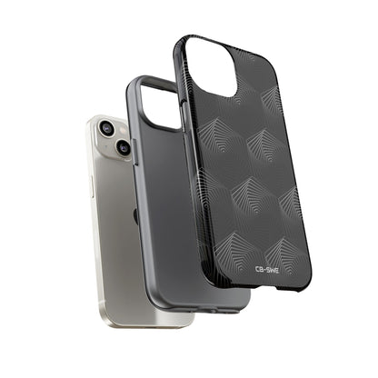 Geometric Spiral Illusion - iPhone Case