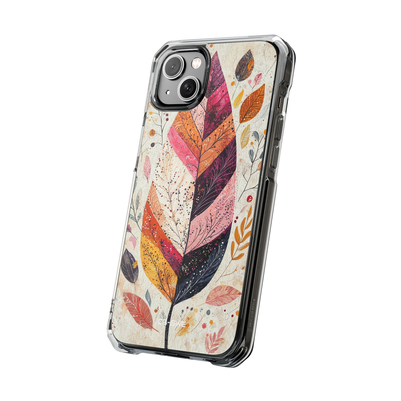 Vibrant Leaves Dance iPhone Case - Impact