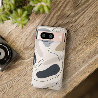 Grey Lines Simplicity - Protective Phone Case