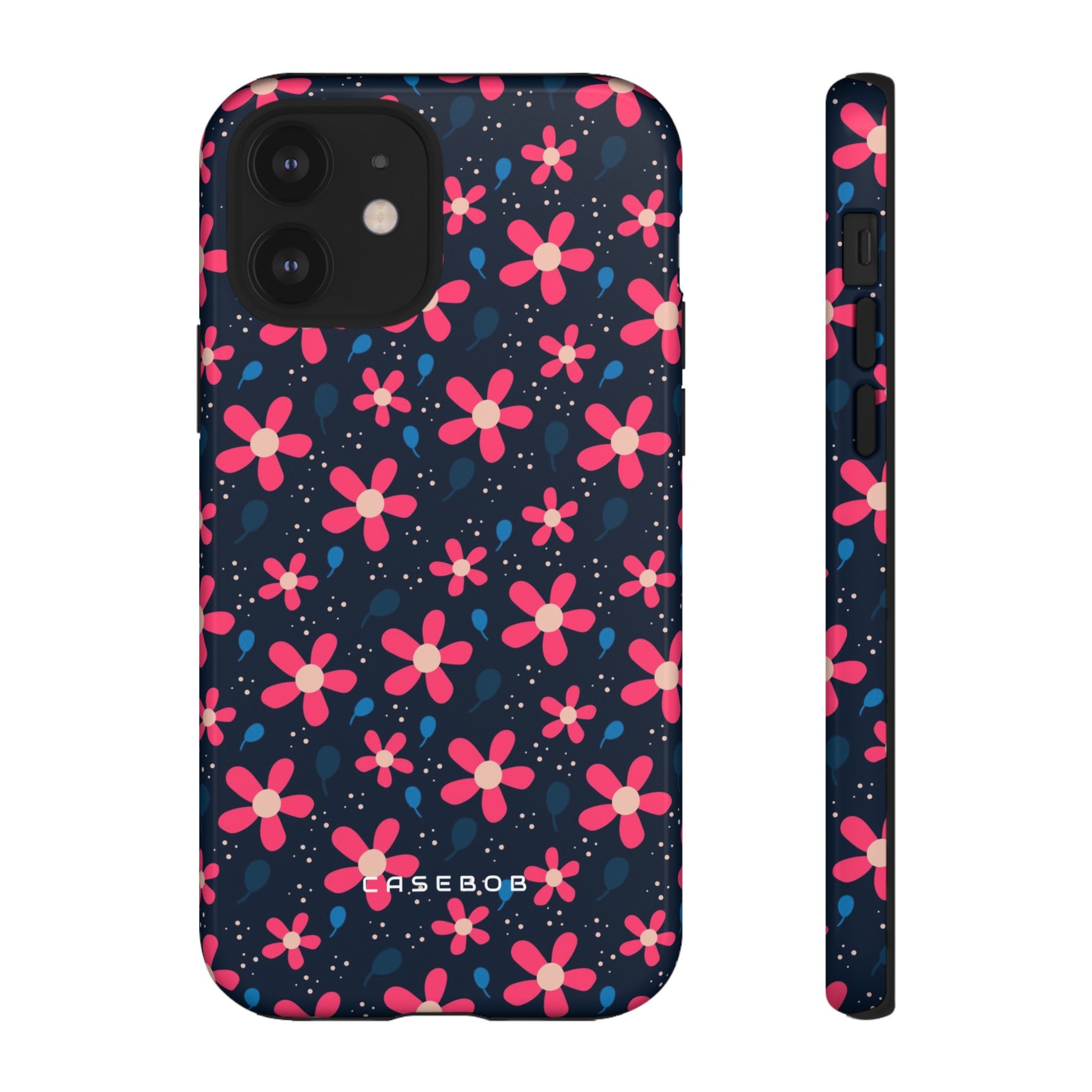 Pink Flower Pattern - Protective Phone Case