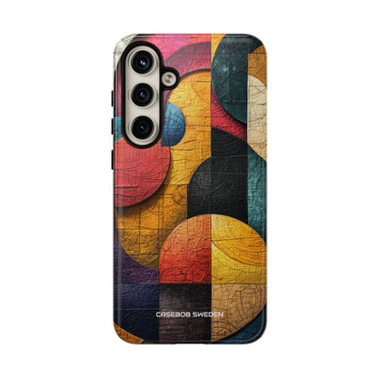 Vibrant Geometric Art - Tough Samsung S24 Phone Case