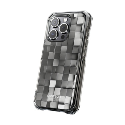 Monochrome Cube Depth iPhone 15 - Impact Clear+