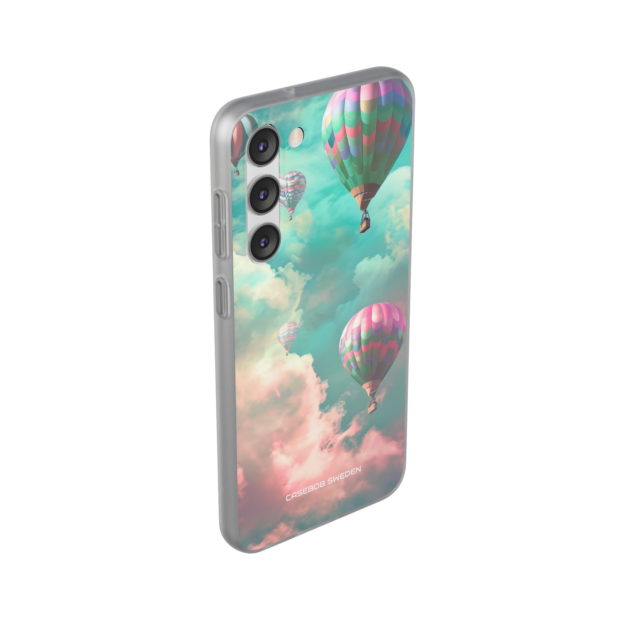 Pastel Balloon Adventure - Flexi Samsung S23 Phone Case