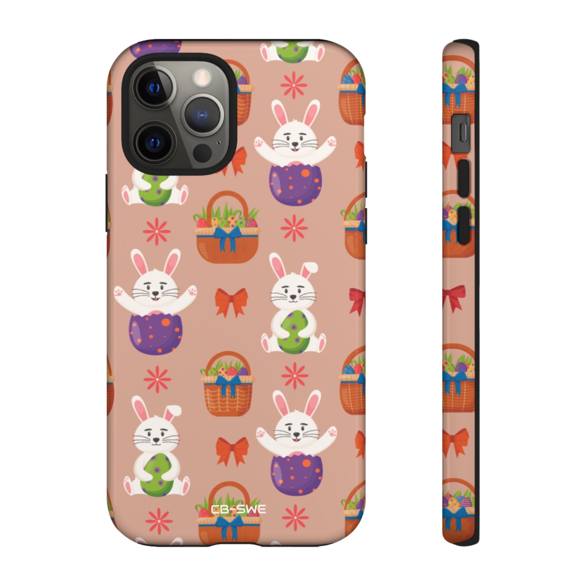 Bunnies Hold Eggs - iPhone Case