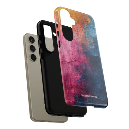 Blue Pink Abstract - Tough Samsung S24 Phone Case