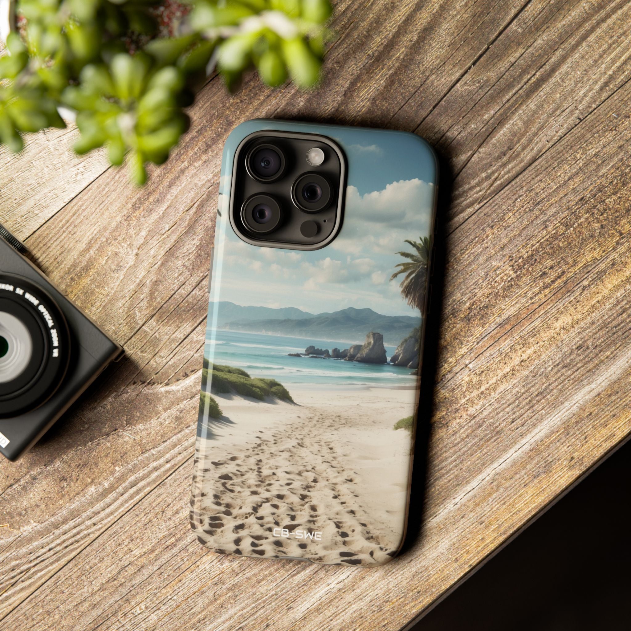 Footprints Trace Sand - iPhone Case