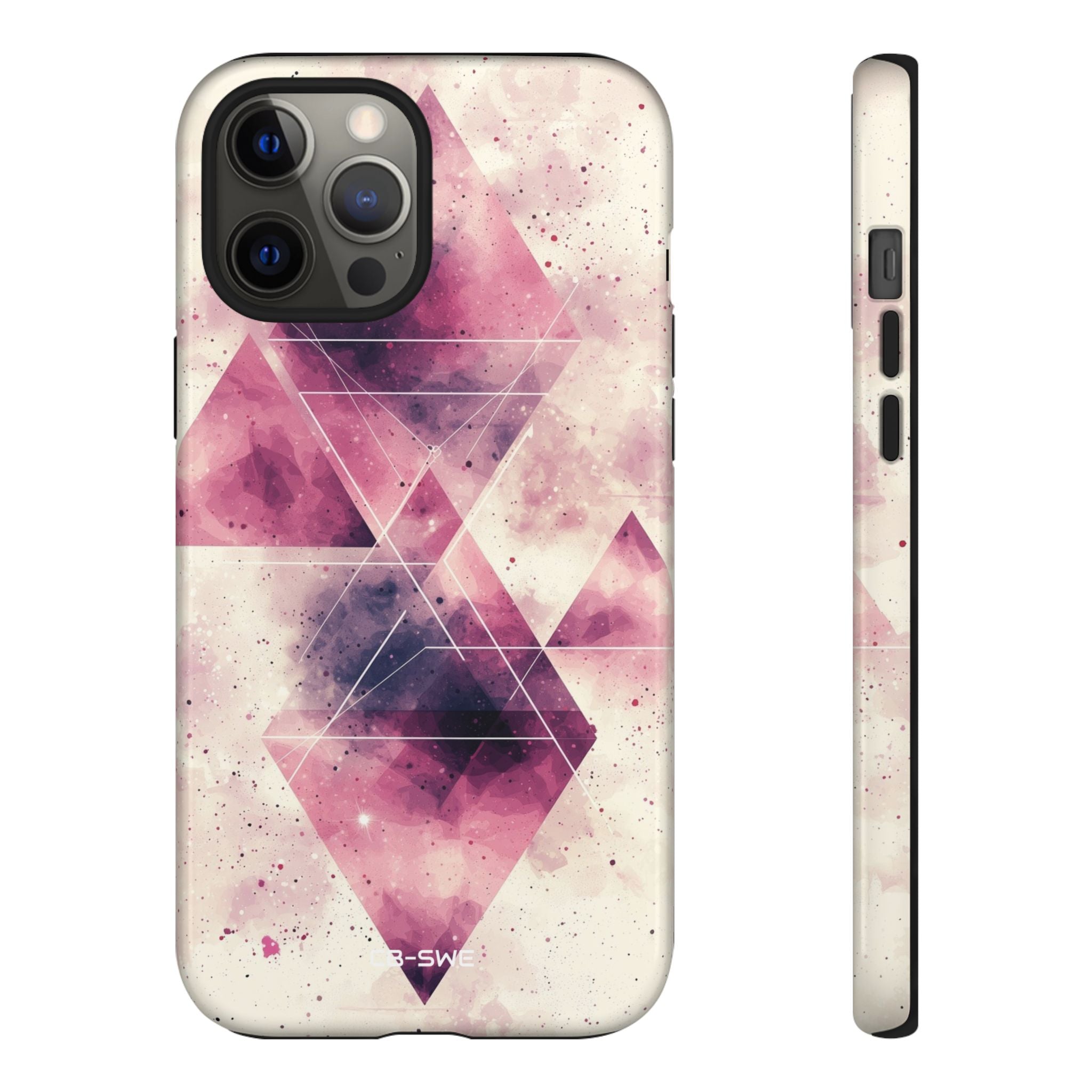 Triangles Overlap Serenity - iPhone Case