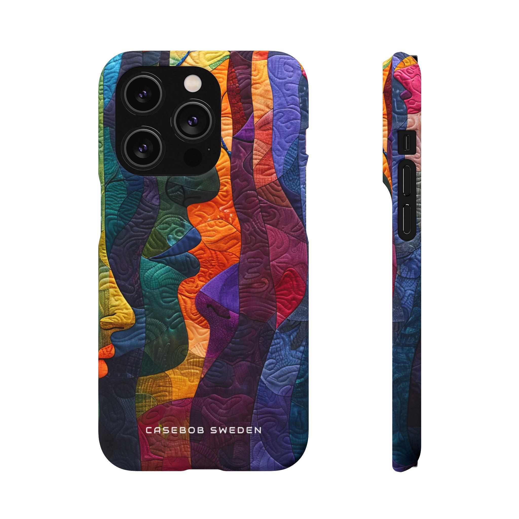 Harmonized Faces and Nature Fusion iPhone 14 - Slim Phone Case