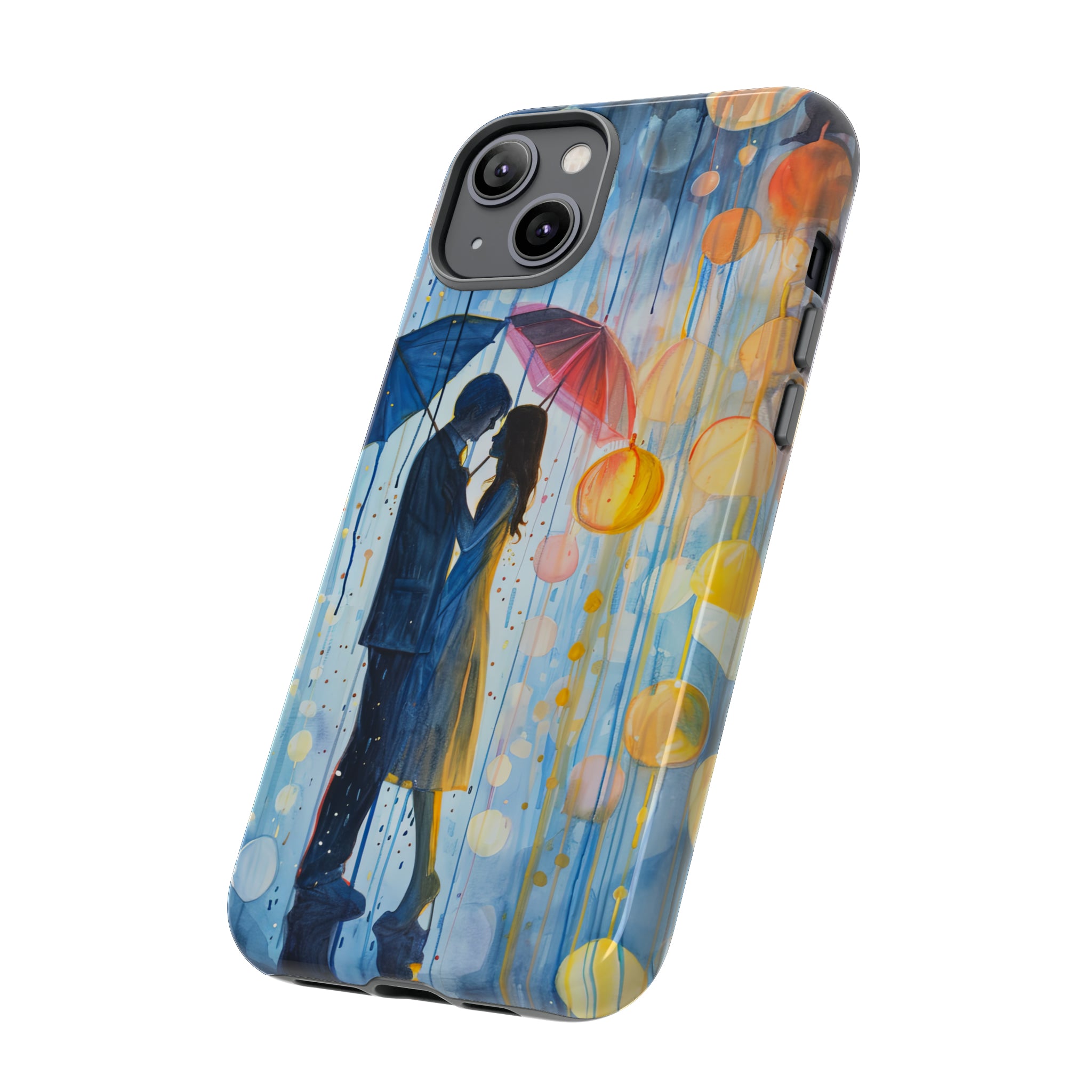 Rainy Day Love Umbrellas - Protective Phone Case