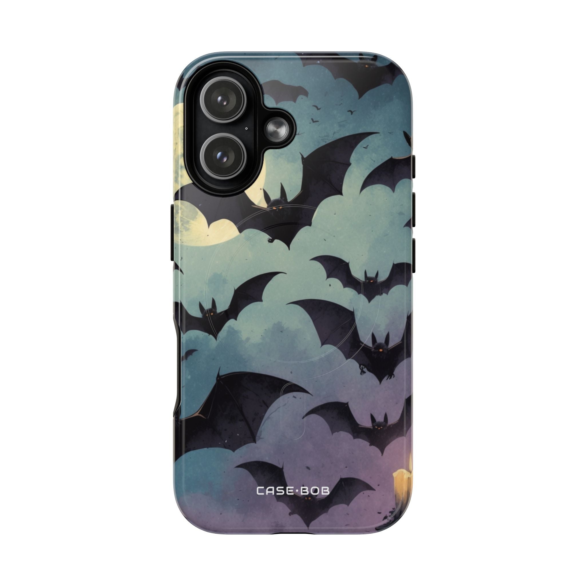 Glowing Bat Swarm iPhone 17 Case - Tough+