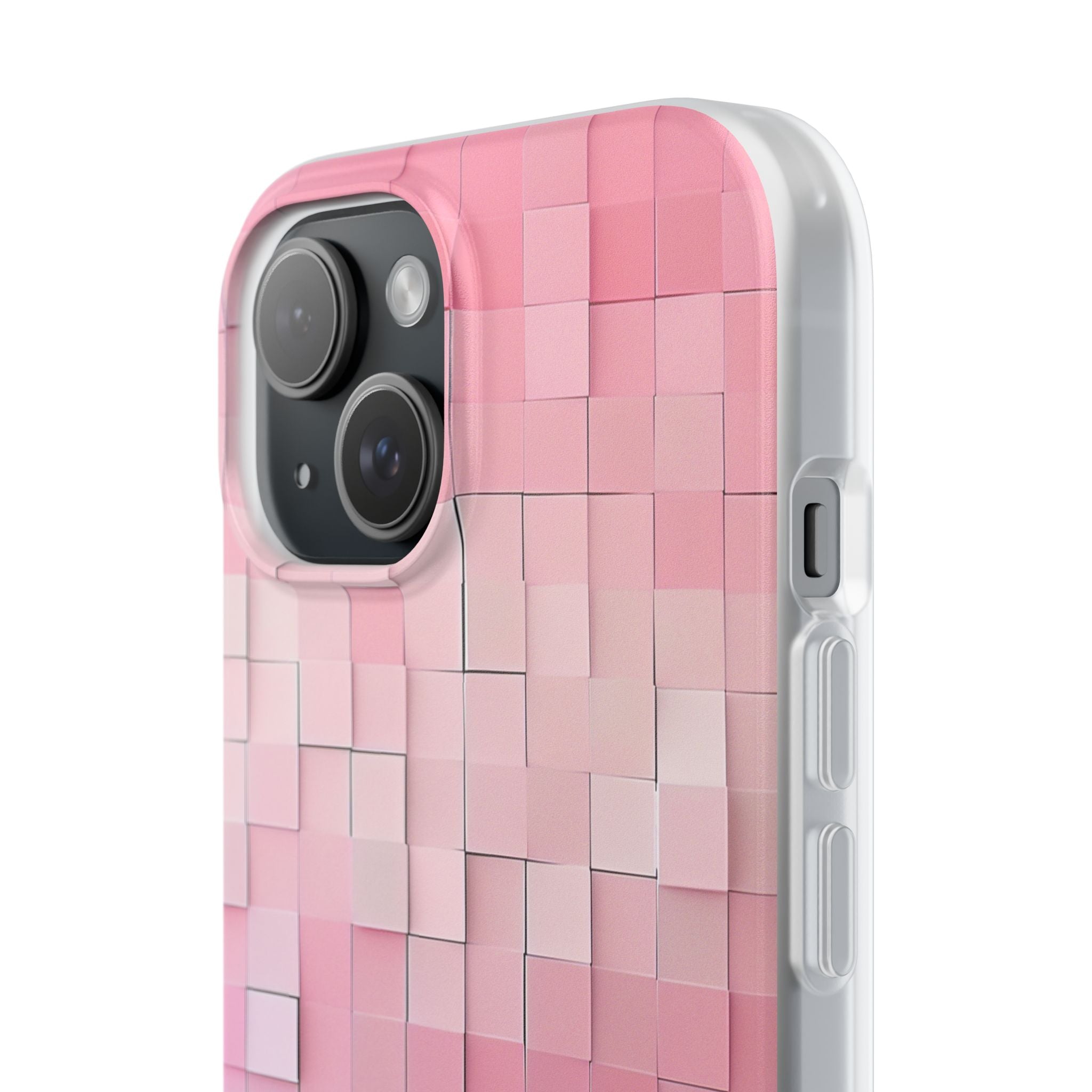 Gradient Pink Mosaic iPhone 15 - Flexi Phone Case