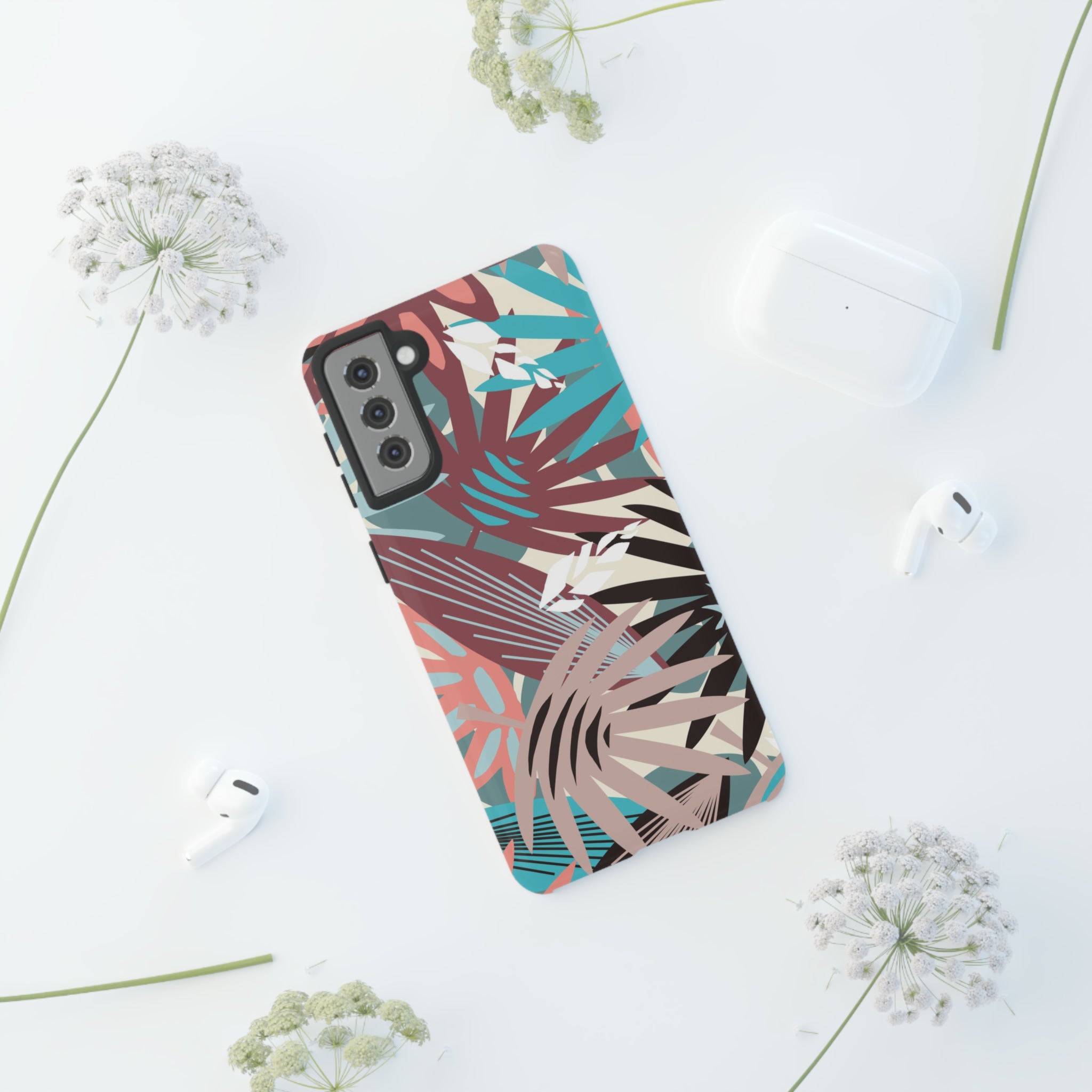 Tropical Leaf Jazz - Protective Phone Case