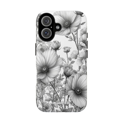 Grayscale Botanical Elegance - for iPhone 16