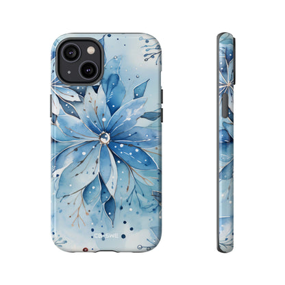 Floral Frost Embrace - iPhone Case
