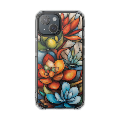 Vibrant Succulent Glow iPhone Case - Impact