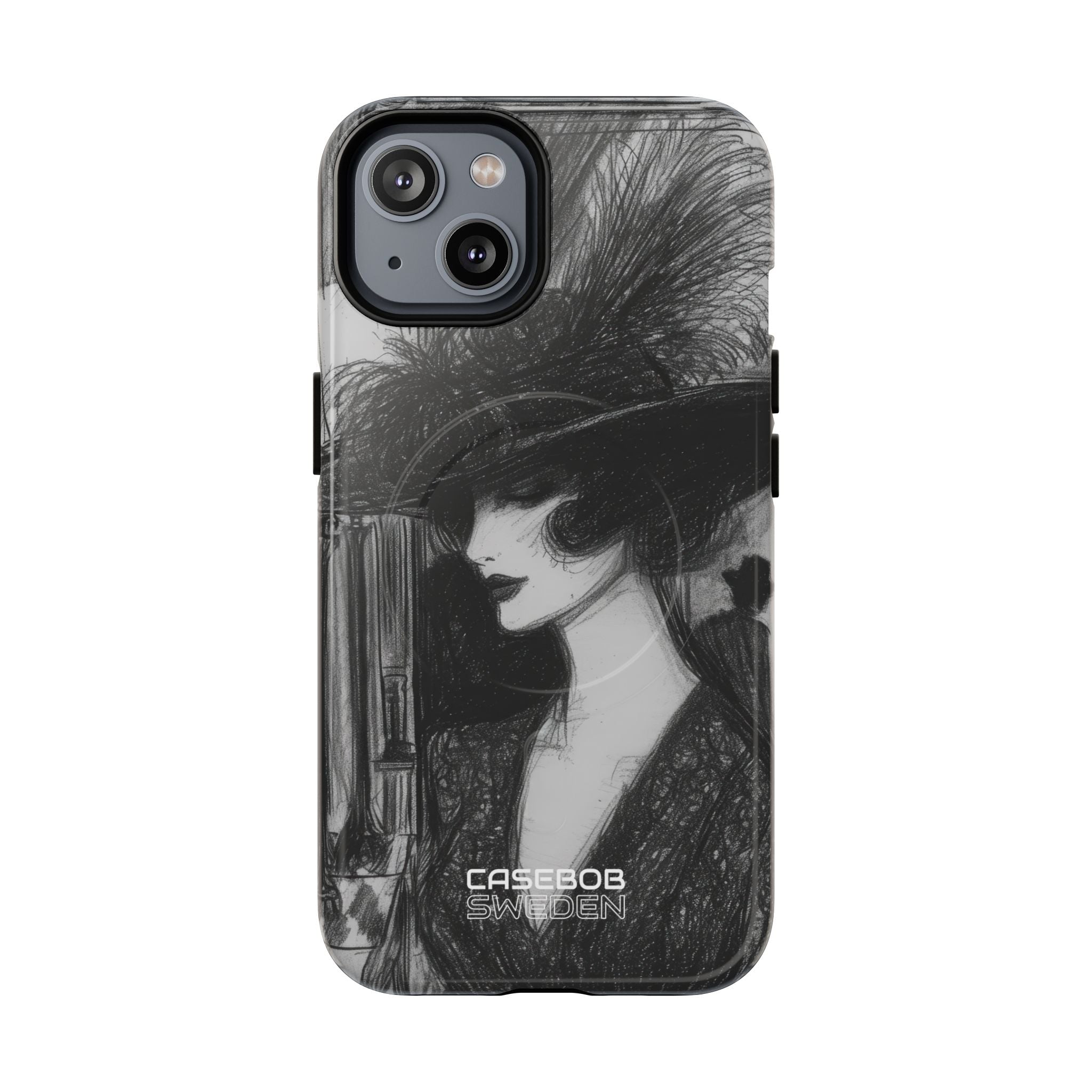 Vintage Feather Elegance iPhone 14 - Tough+