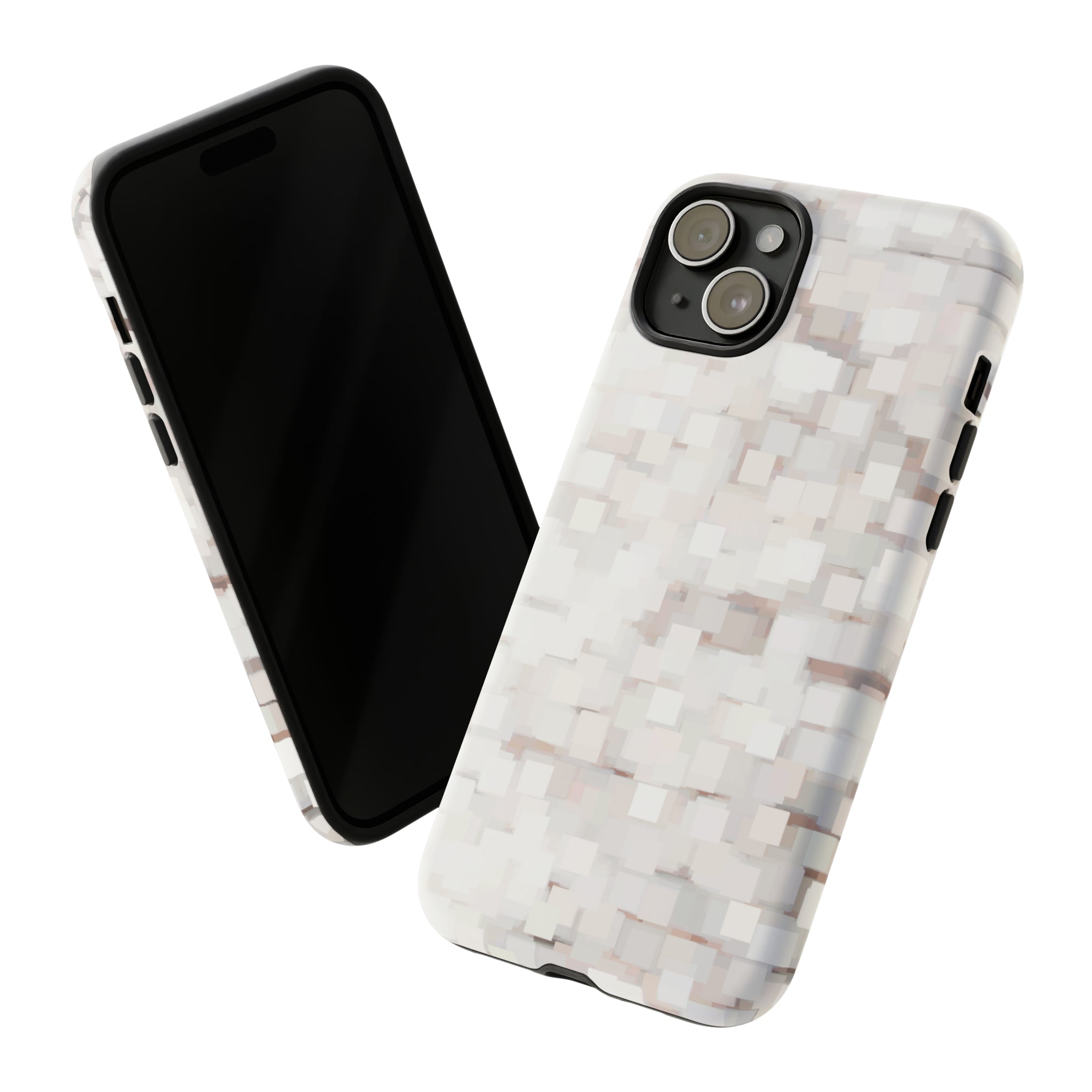 White Abstract Background - Protective Phone Case