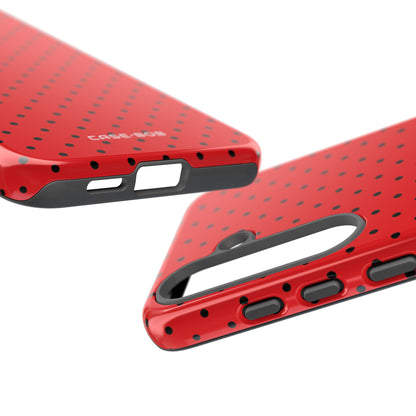 Crimson Dot Matrix Samsung S25 Plus Case - Tough
