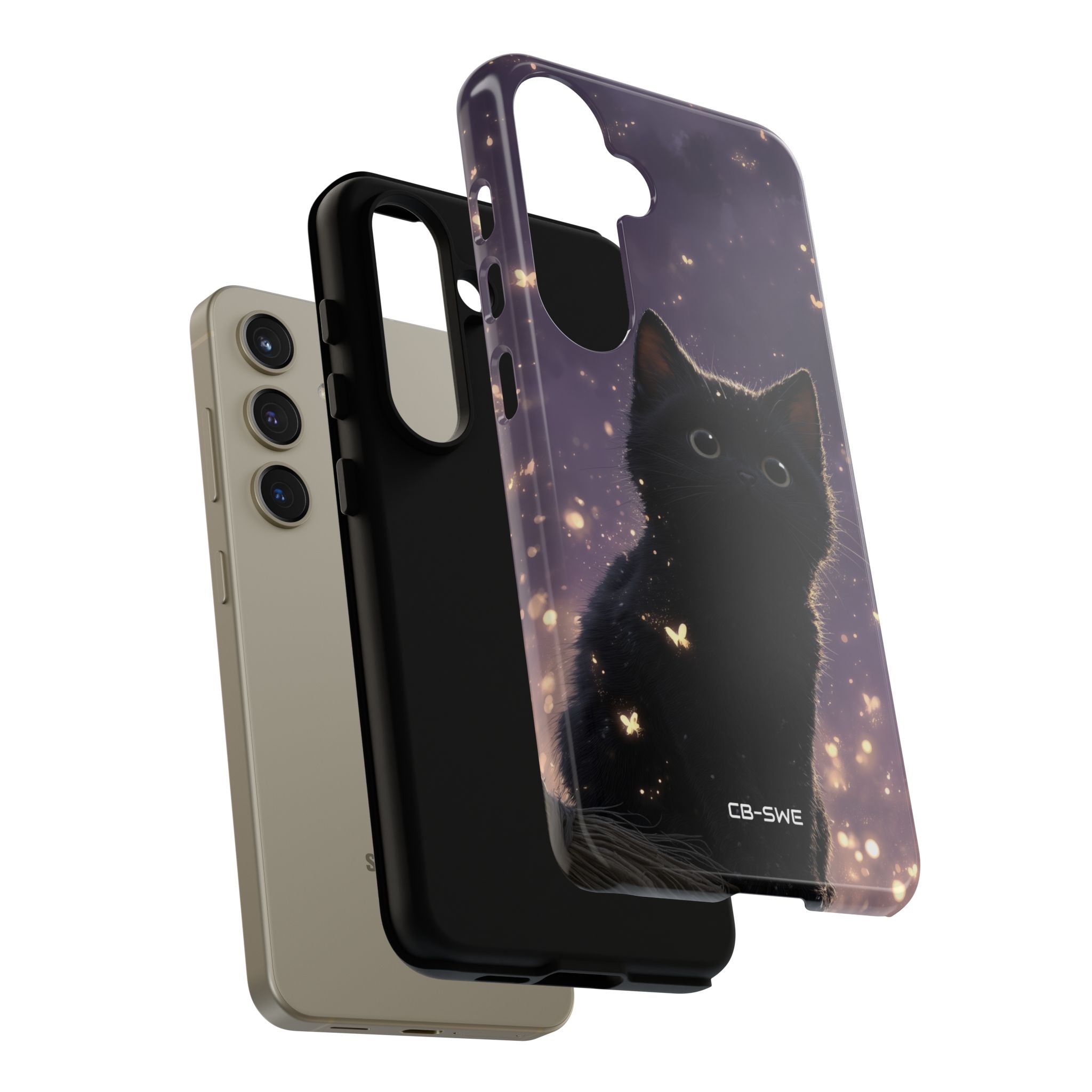 Whimsical Cat Soars - Samsung Case
