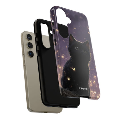 Whimsical Cat Soars - Samsung Case