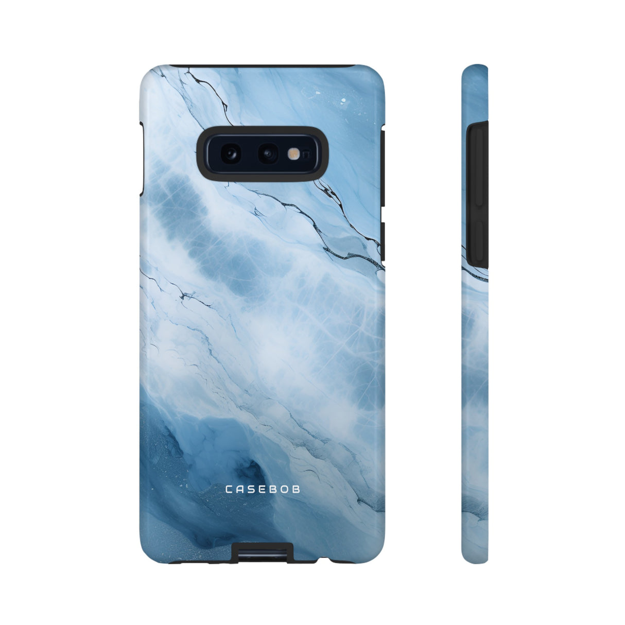 Light Navy Marble - Protective Phone Case