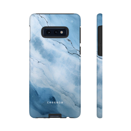 Light Navy Marble - Protective Phone Case