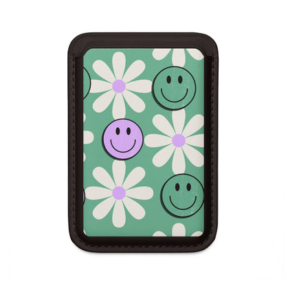 Smiley Daisy Glow Wallet – MagSafe Ready