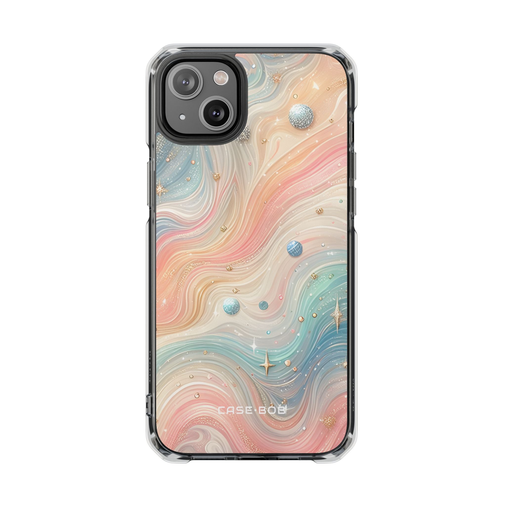 Iridescent Swirls iPhone 14 Plus Case - Impact