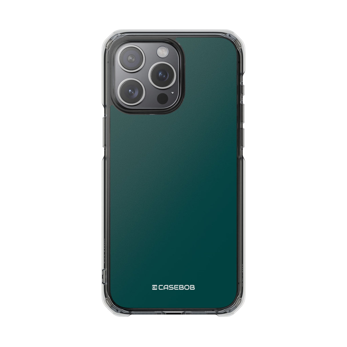 Deep Jungle Green | Handyhülle für iPhone (Clear Impact Case – magnetisch) 