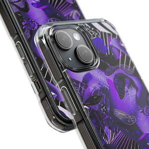 Ultra Violet Design | Handyhülle für iPhone (Clear Impact Case – magnetisch) 