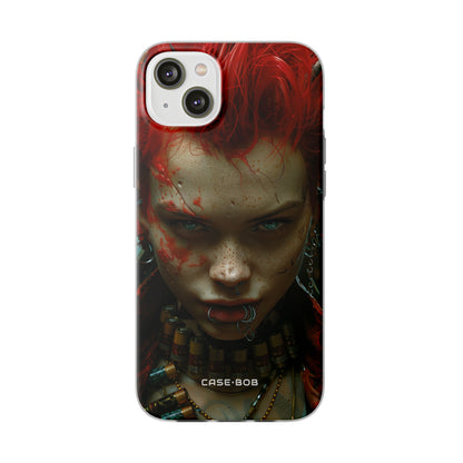 Red Spike Gaze iPhone 14 Plus Case - Soft