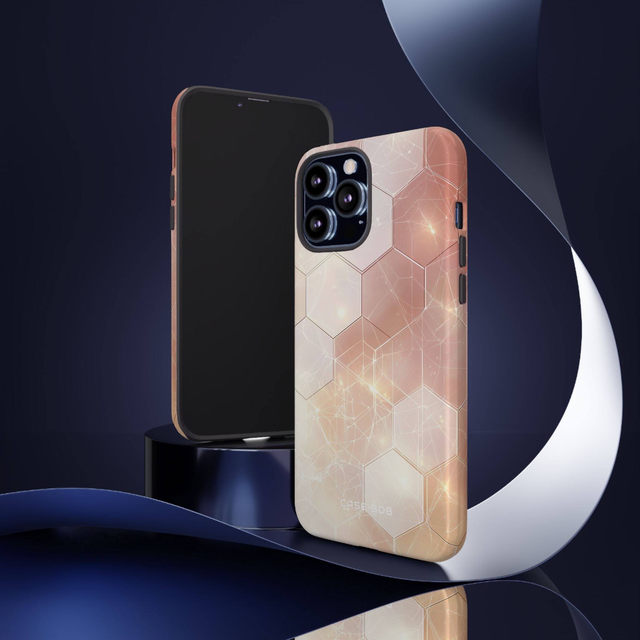 Honeycomb Glow iPhone 13 Pro Max Case - Tough