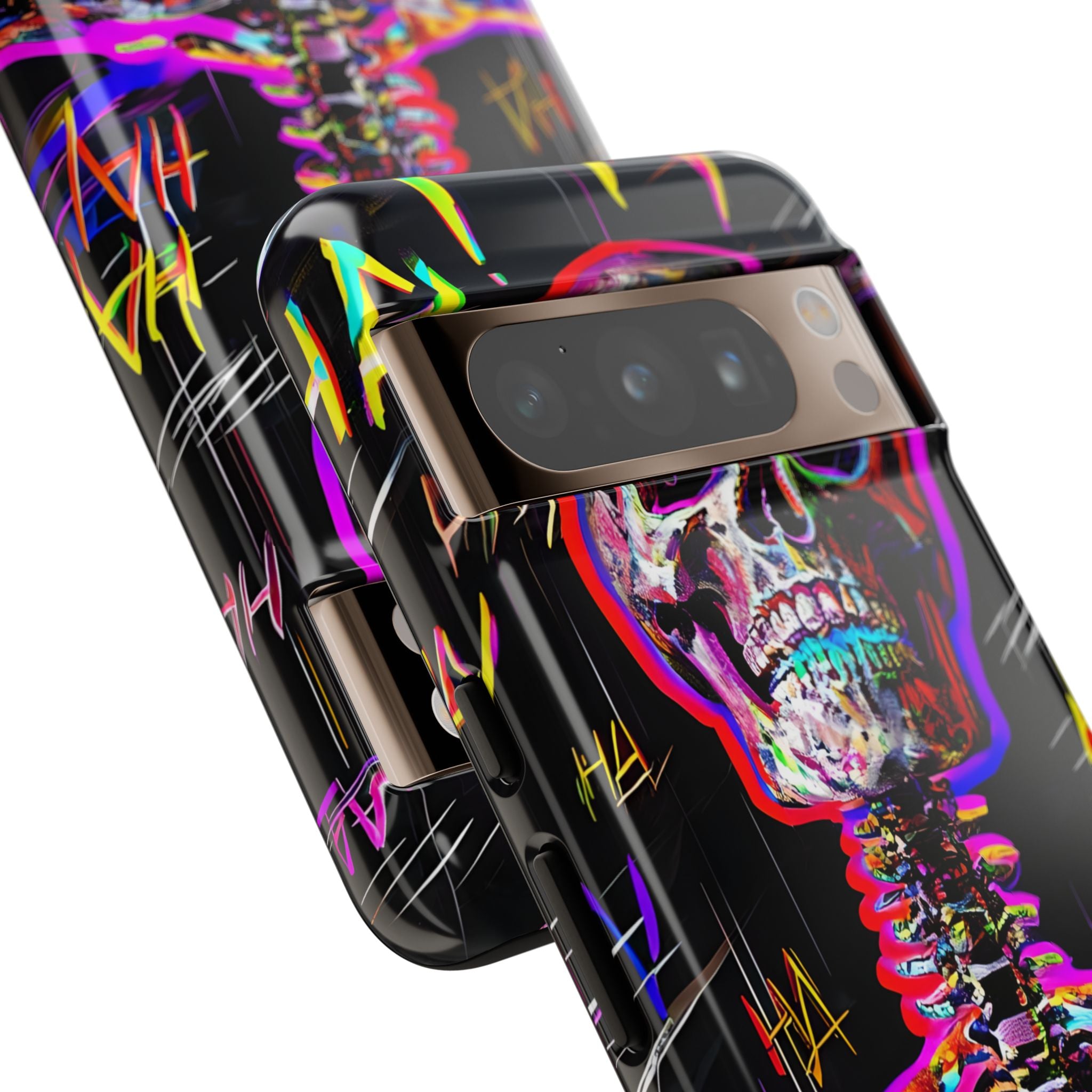 Neon Skeleton Chaos - Google Pixel Case