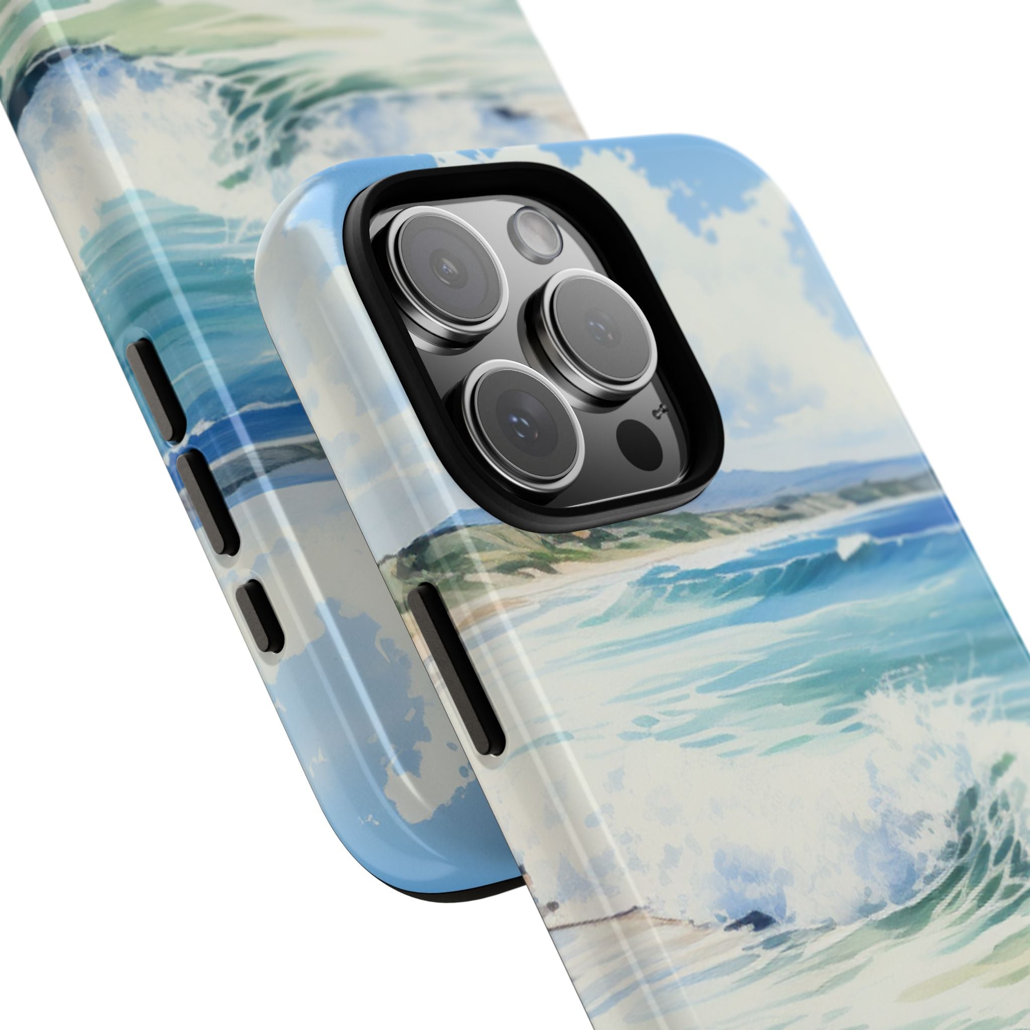 Serene Coastal Watercolors - iPhone Case