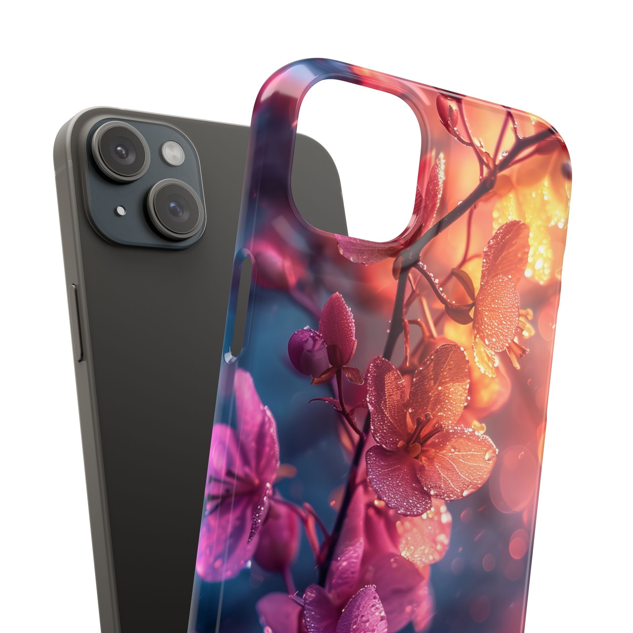 Surreal Flower Harmony iPhone 15 - Slim Phone Case