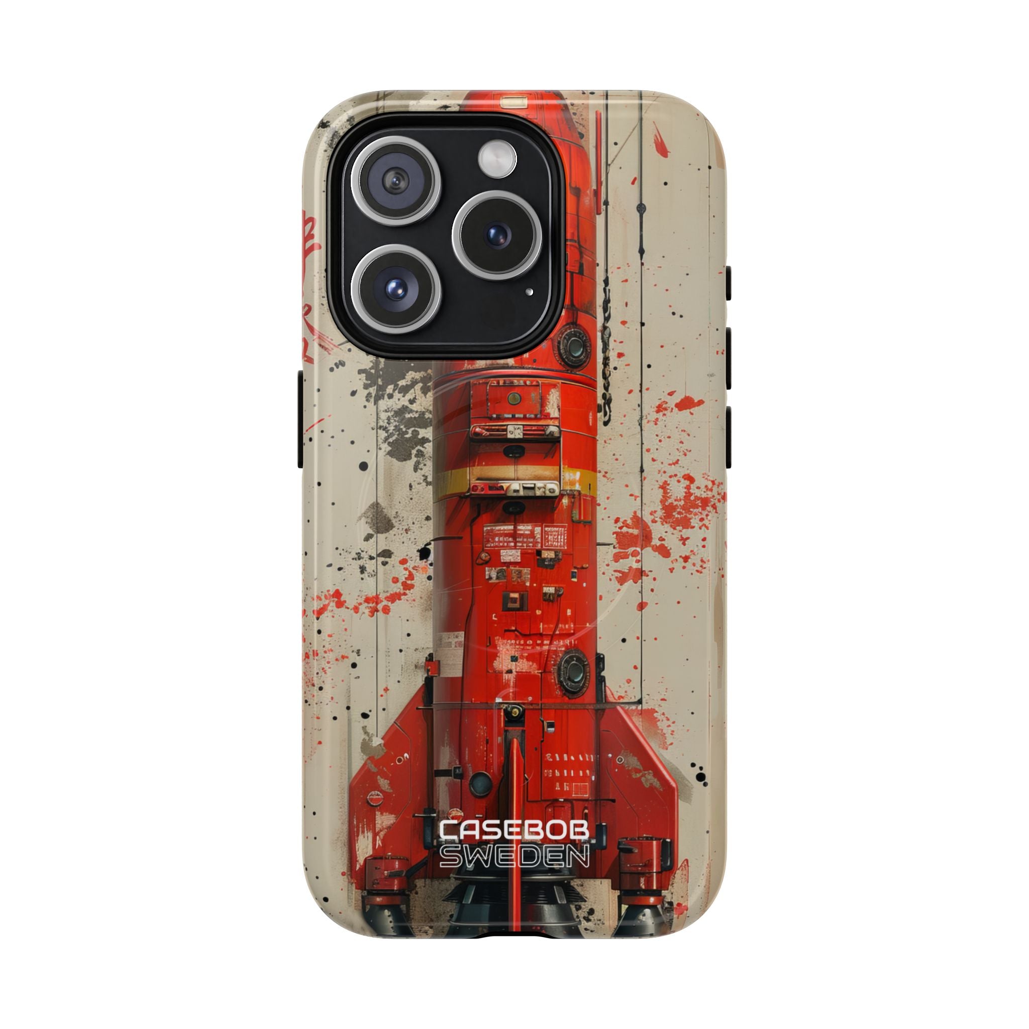 Crimson Rocket Burst iPhone 15 - Tough+