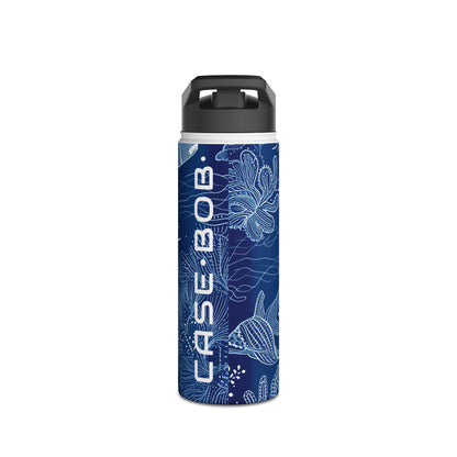Blue Scale Reef - Stainless Steel Water Bottle