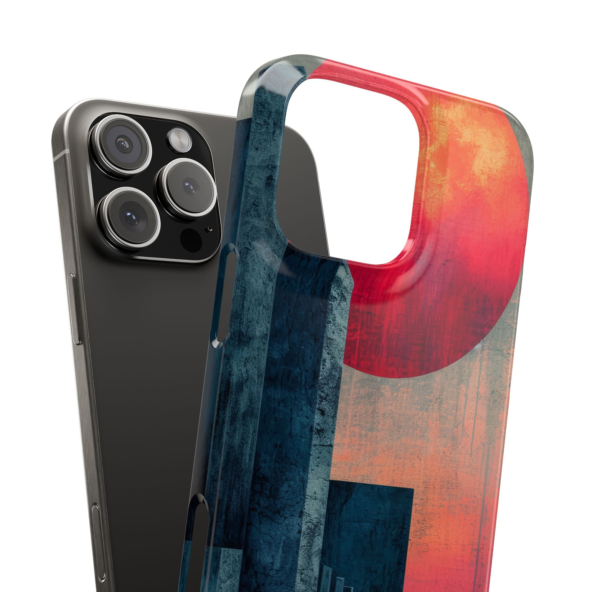 Abstract Geometric Skyline - Slim iPhone 16 Phone Case