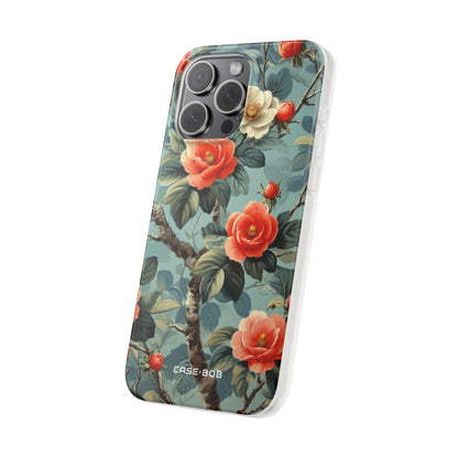 Coral Bloom iPhone 15 Pro Max Case - Soft