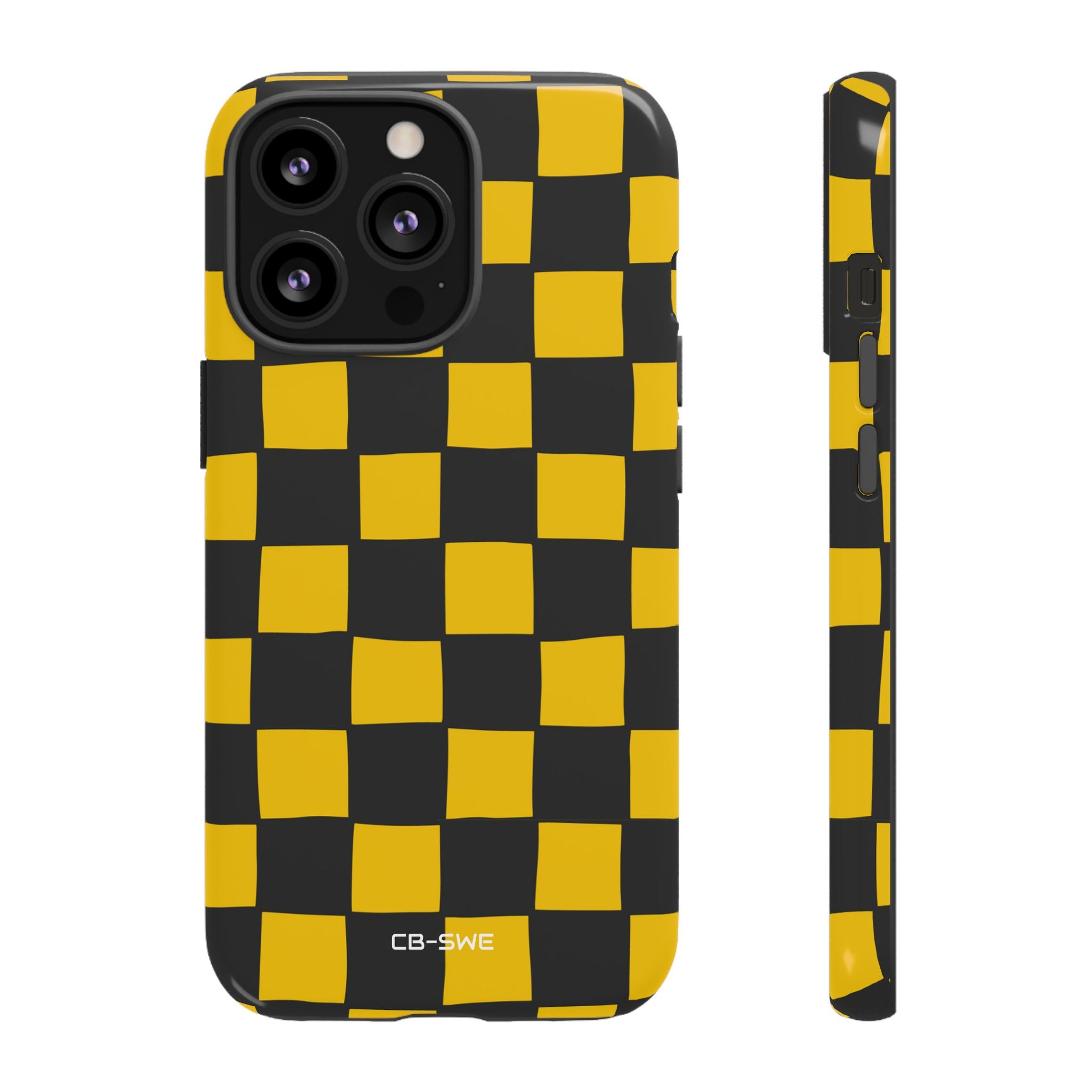 Yellow Squares Dance - iPhone Case