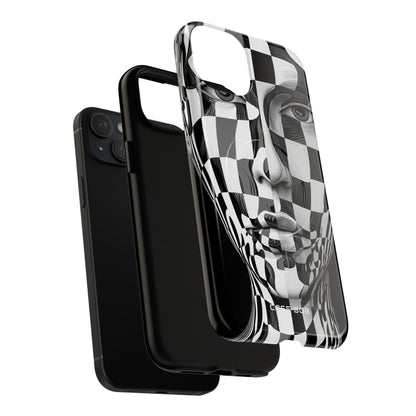 Checkered Face iPhone 15 Plus Case - Tough+