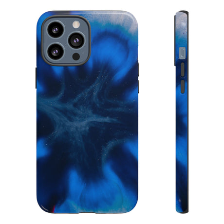 Blue Star Marble Ink Art iPhone Case (Protective) iPhone 13 Pro Max Glossy Phone Case