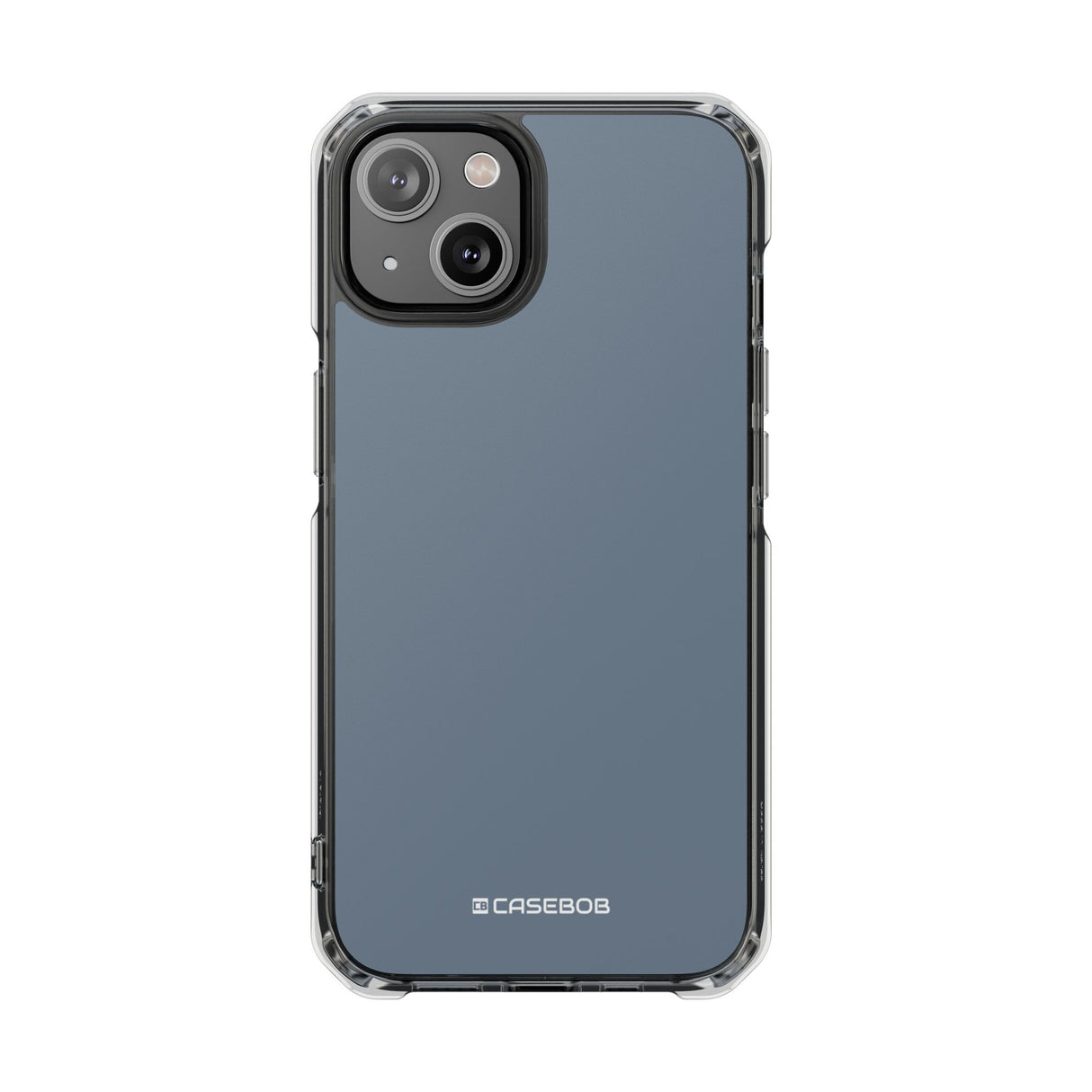 Slate Gray | Phone Case for iPhone (Clear Impact Case - Magnetic)