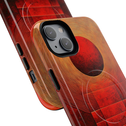 Crimson Orbit iPhone 14 Plus Case - Tough+