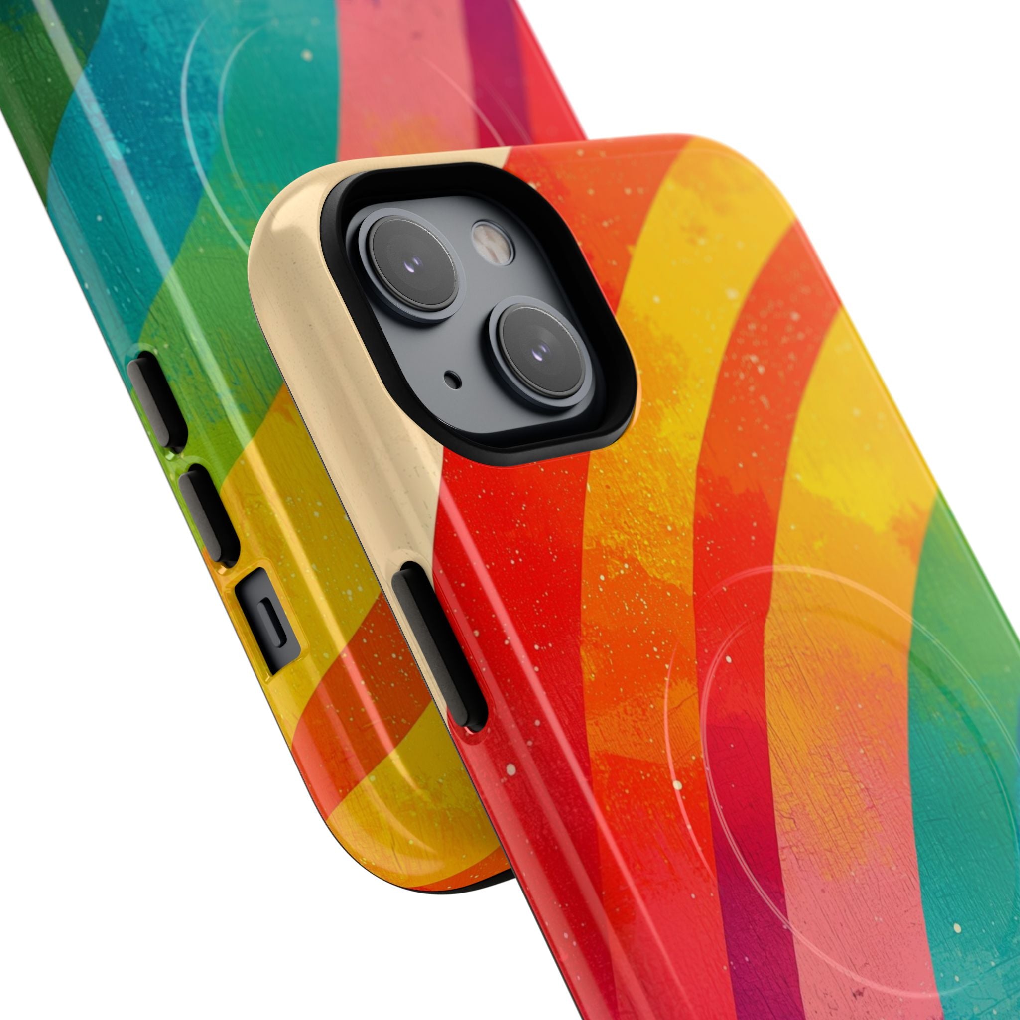 Textured Rainbow Arc iPhone 14 Plus Case - Tough+