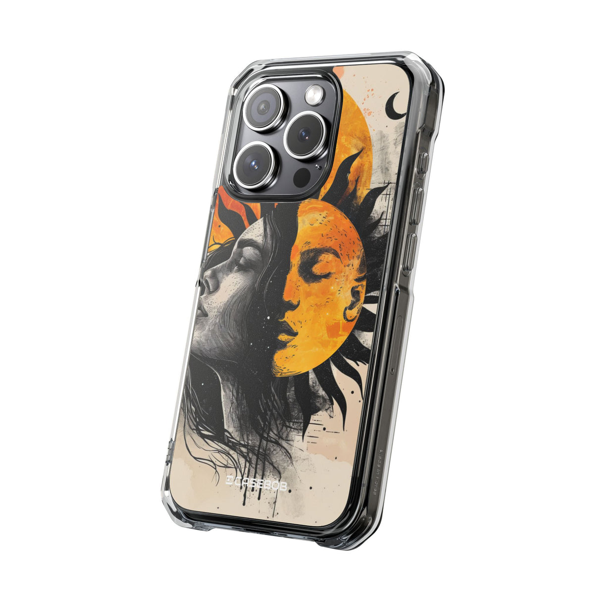 Sunlit Duality - Phone Case for iPhone (Clear Impact - Magnetic)