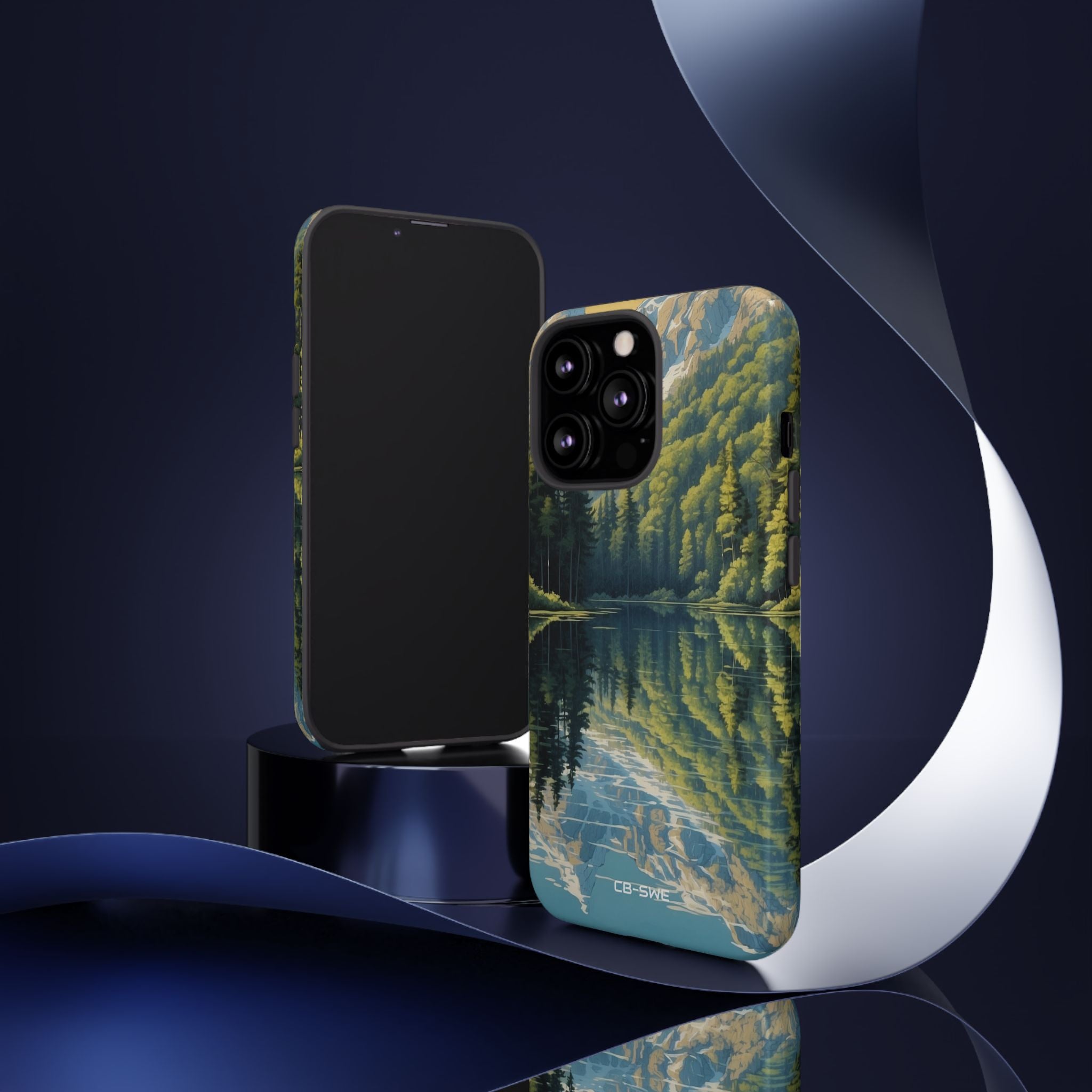 Mountain Peaks Reflect - iPhone Case