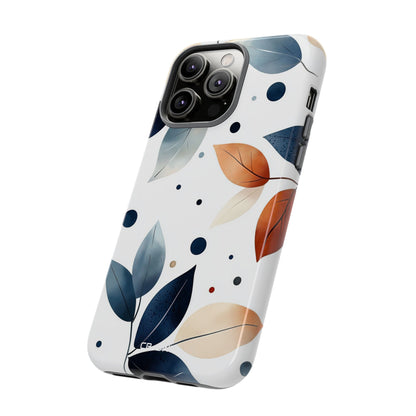 Leaves And Circles - iPhone Case