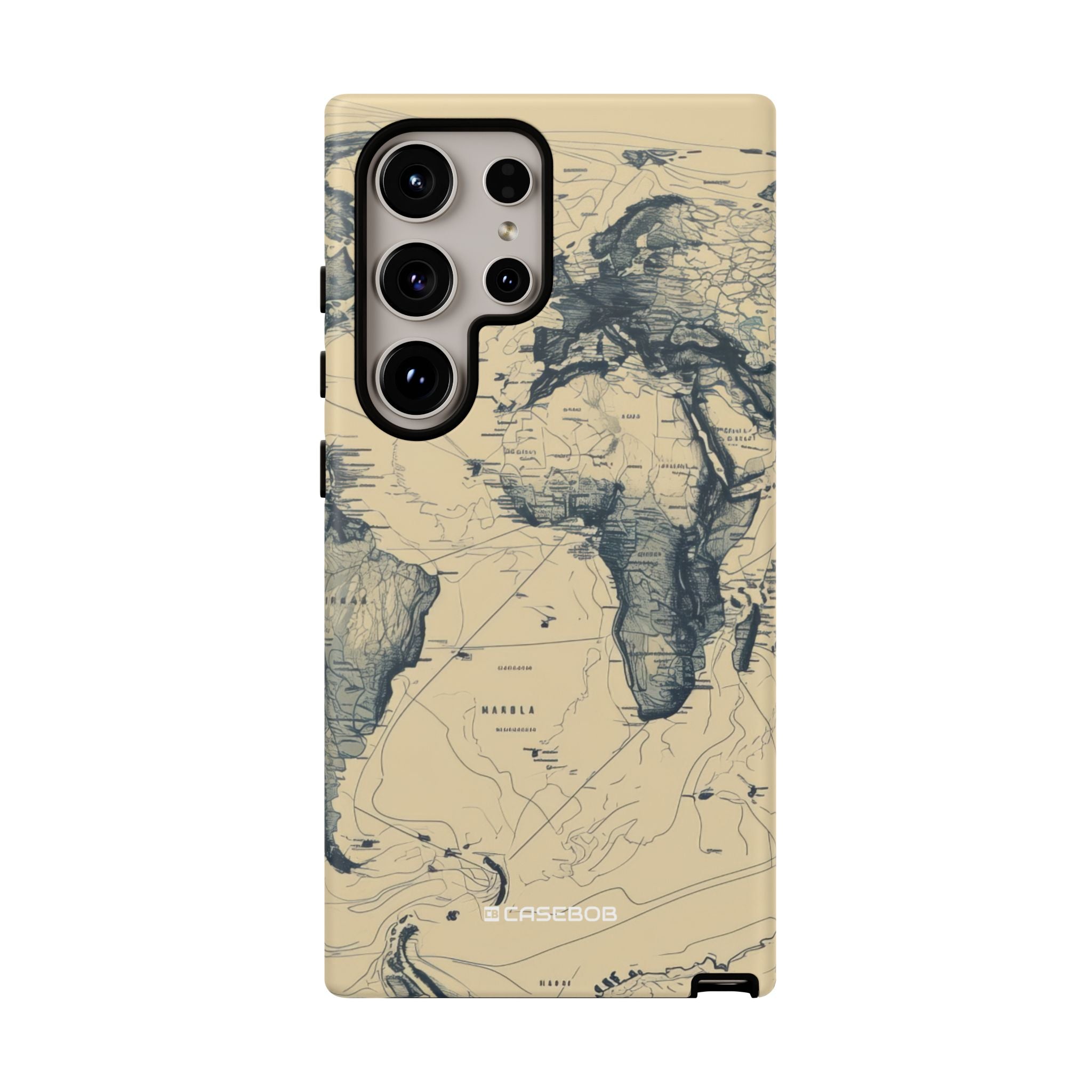 Vintage Cartographic Exploration Map - For Samsung S24