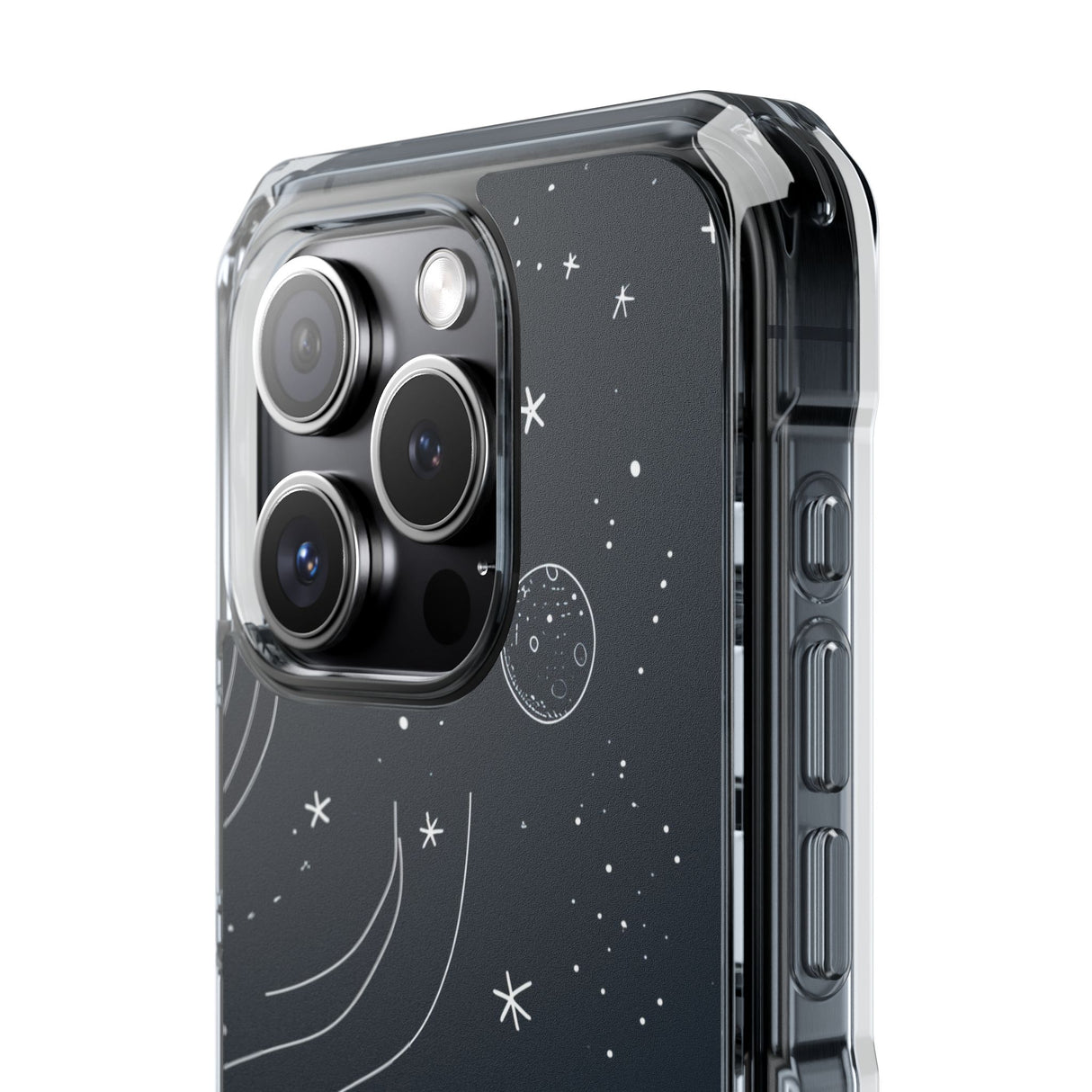 Cosmic Doodle Adventure - Phone Case for iPhone (Clear Impact - Magnetic)